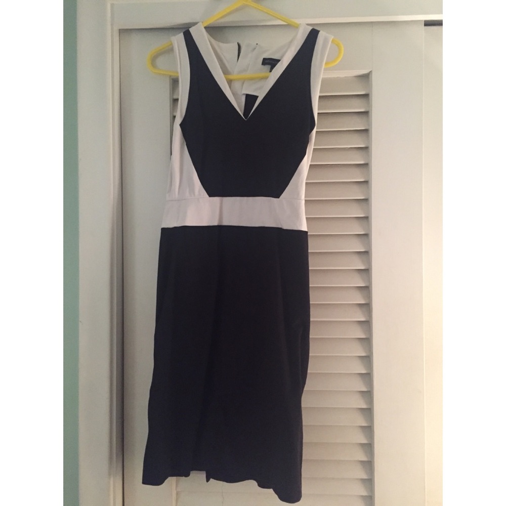 Black and white pencil dress